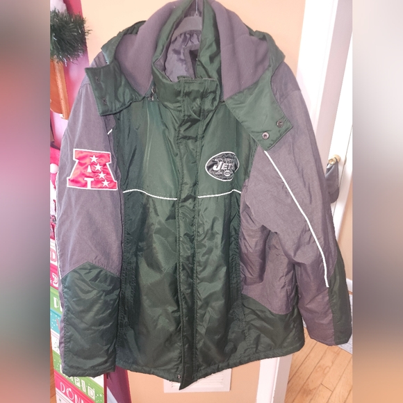 New York Jets NFL Winter Jacket NFL Jets Green XL - Picture 1 of 9